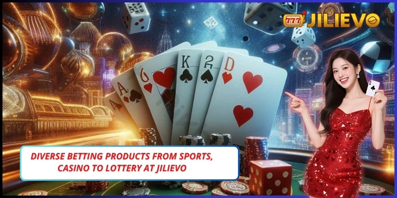 Diverse betting products from sports, casino to lottery at Jilievo