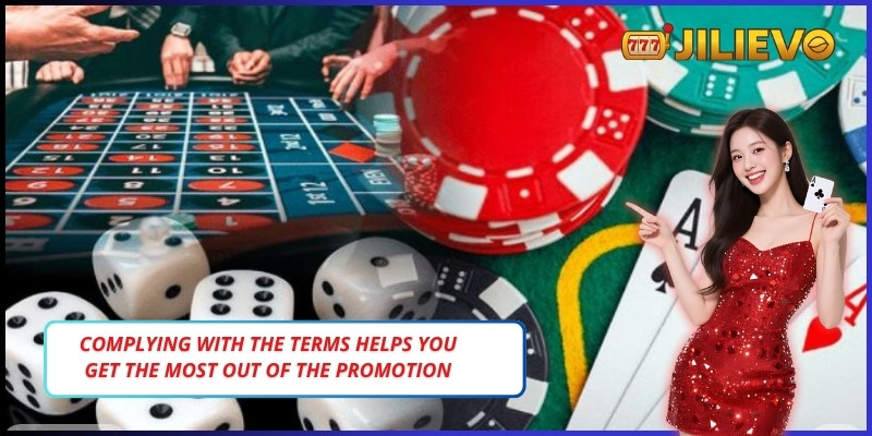 Complying with the terms helps you get the most out of the promotion